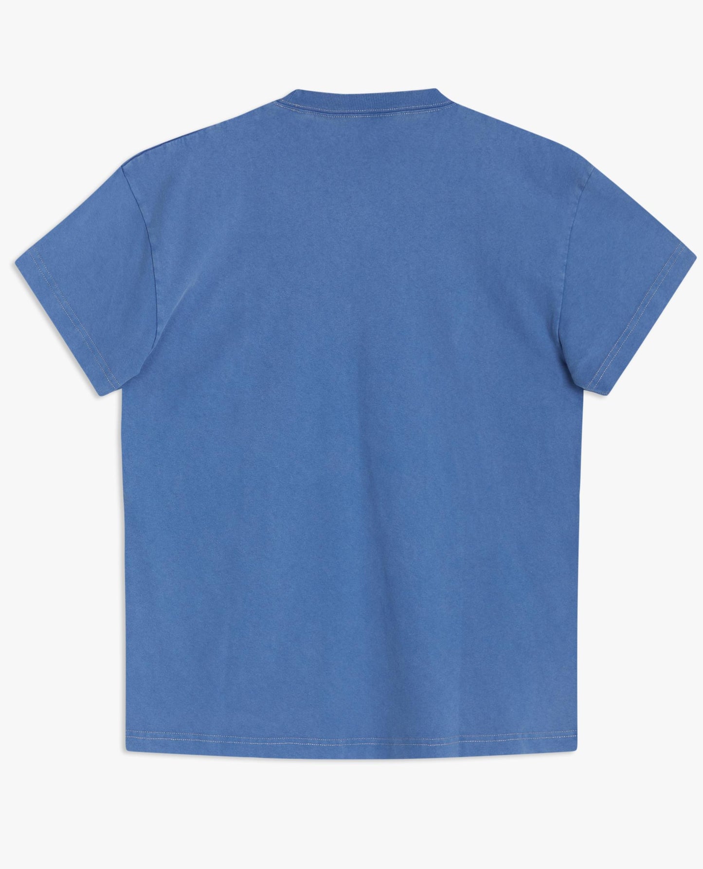 WASHED TEE SS . BLUE