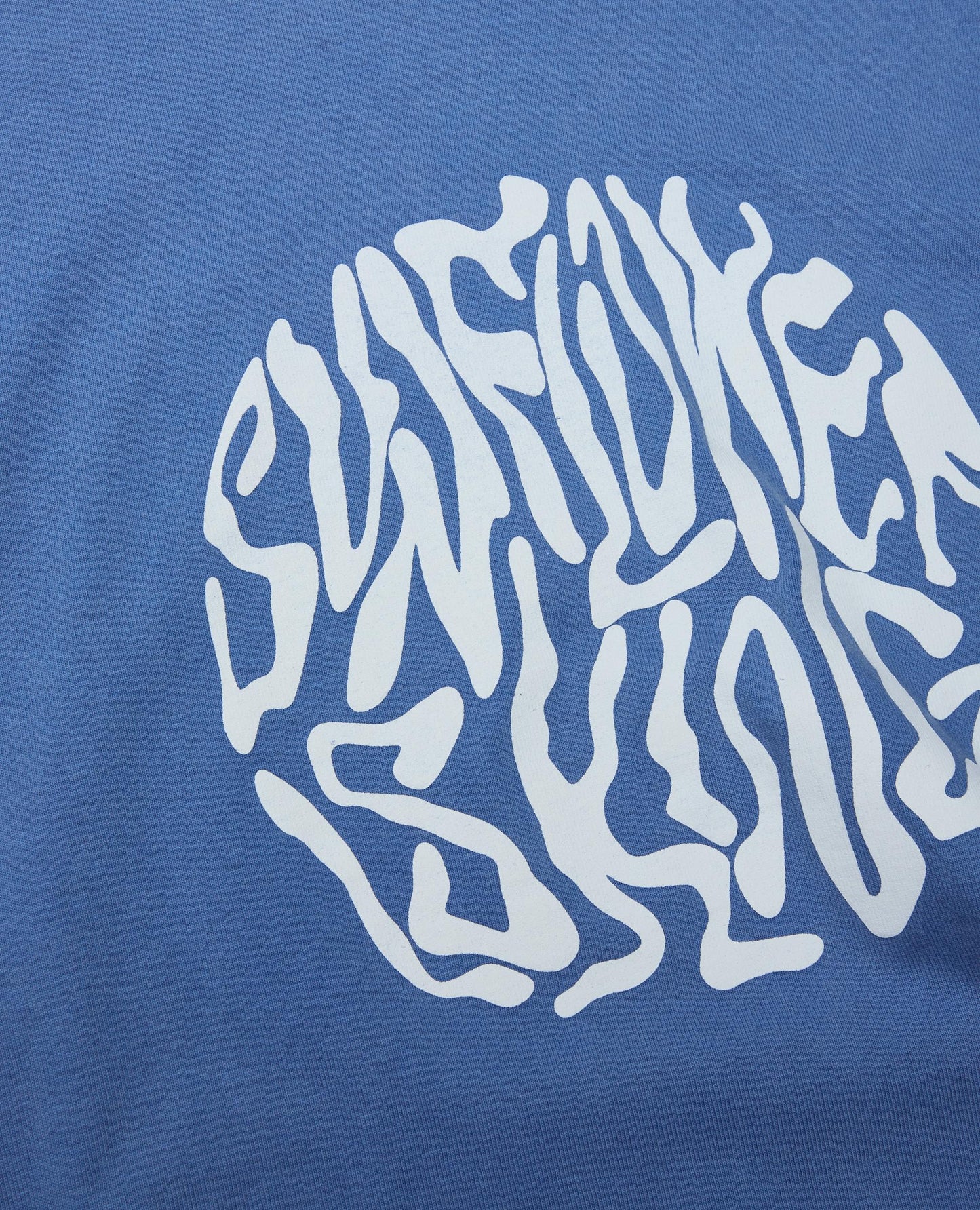 WASHED TEE SS . BLUE